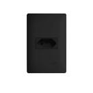 Tomada Preta 2P+T 10A/250V com placa Habitat Black - Fame