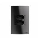 Tomada Preta Duplex 10a 250v 4x2 Linha Brava Soprano