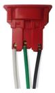 Tomada rabicho 10a 2p t vermelha 150mm - margirius