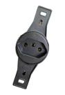 Tomada Redonda Preta H. Longa 10A 9890-6 BLux