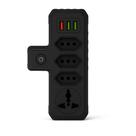 Tomada Régua 10A 2500W Bivolt 110V 220V 4 Tomadas Entrada 2 USB 1 USBC Power Force