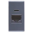 Tomada Rj 45 Cat6 Garfite - 57215-056 - Tramontina Tomada Rj 45 Cat6 Garfite Tramontina 57215-056