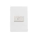 Tomada RJ45 Cat.6 Placa 4x2 1 Posto Vertical Tramontina