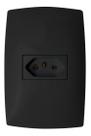 Tomada Simples 10a 4x2 Linha Home Grafite Fosco Placa Blux
