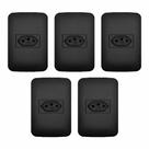 Tomada simples 10a romazi canoa black - 5 unidades