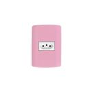 Tomada simples 10A rosa Pluzie modular Tomada simples 10A rosa Pluzie modular