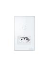 Tomada Simples 10a Smart Wi-fi Branca