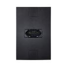 Tomada Simples 2p 1t 250V 20A Pluzie Caprice Preto Fosco Modular