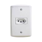 Tomada Simples 4x2 2p+t Nbr 10a 250v 57145/010 Branca Tramontina Tomada Simples 4x2 2p+t Nbr 10a 250v 57145/010 Branca Tramontina