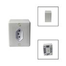 Tomada Simples Sobrepor 3 Pinos 10A 250V Branco