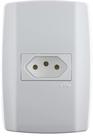 Tomada Slim Horizontal 20A 250V Branca Ilumi 80151