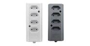 Tomada Sobrepor 4t 2p+t 20a Cinza Hercules Interneed