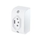 Tomada Sobrepor Fame Quadrada 20A 3 Pinos Branco