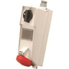 Tomada Sobrepor Fêmea 3 Polos + Terra 32A 440V Vermelho 6H Com Bloqueio Mecânico SS4206D Steck