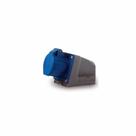 Tomada Sobrepor Modelo 2P+T 32A 220/240v Cor Azul Referência 3206 - Soprano
