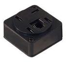 Tomada telefone ext preto interneed - 1 jack