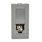 Tomada telefone rj11 4 fios 1m cinza 615010cz pial plus