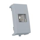 Tomada Telefone RJ11 4 Fios cor Cinza Sleek MarGirius