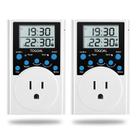 Tomada Timer Digital TOGOAL 24h com Contagem Regressiva 120V 15A - Kit com 2 Unidades Tomada Timer Digital TOGOAL 24h com Contagem Regressiva 120V 15A - Kit com 2 Unidades