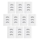 Tomada Tripla 20a Com Placa 4x2 Fame Modulare - Kit 10 Un