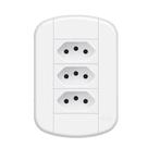 Tomada Tripla 2P+T 20A/250V Blanc+ Ref 3922 Fame