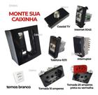 Tomada Tripla De Sobrepor 20a Externa Preta Preto