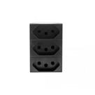 Tomada Triplex 10A Preto - Pial Legrand