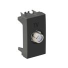 Tomada Tv Coaxial 75 Ohms Ebony Sleek