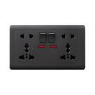 Tomada Universal Multifuncional Com Controle De Interruptor AC 100-250V 13A Padrão Europeu Delviz
