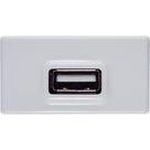 Tomada Usb 1 A Bivolt Tramontina Branco Compatível Liz Lux² Giz Tablet Lizflex Tramontina