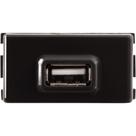 Tomada Usb 1 A Bivolt Tramontina Grafite Compatível Liz Lux² Giz Tablet Lizflex Tramontina