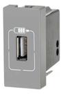 Tomada usb 1 mod. 1500ma cinza 615088cz pial plus +