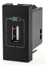 Tomada usb 1 mod. 1500ma preta 615088pt pial plus +