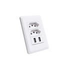 Tomada USB com 2 Alimentador USB e 2 Tomada 2P+T