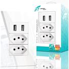 Tomada Usb De Parede Jwcom Universal Kit Modular Bivolt 10A