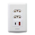 Tomada Usb Duo Oex Bivolt Prática Tipo-C Moderna