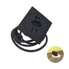 Tomada + Usb Embutido Emoji Tec Preto Sem Anel Qm34963 QTMOV Preto