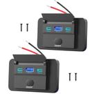 Tomada USB para carro Hapytrip 12V USB C 30W e QC 18W, pacote com 2