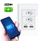 Tomada USB para Parede Com 2 Tomada Energia 10A e Módulo USB Carregador de Celulares