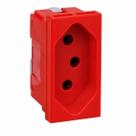 Tomada Vermelha 20A 220V Pial Plus Módulo Plástico 2P+T 615079 Tomada Vermelha 20A 220V Pial Plus Módulo Plástico 2P+T 615079