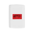 Tomada Vermelha P 220v 2P-T 20A 250V Modular Embutir Pluzie