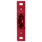 Tomada Vertical 2p+t 10a Vermelha Para Condulete - Ilumi - Compatível Com Inpol - 250v