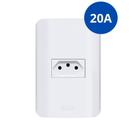 Tomadas 10A 20a Teclas Placas 4x2 e 4x4 Interruptores Romazi Linha Canoa Simples/Paralelo