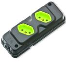 Tomadas Em Barra Robust 2T 2P+T 20A Preto Com Verde - 28310200117 - FIOLUX