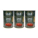 Tomate Pelado Inteiros Olé Lata 390g (240g Drenado) Kit c/ 3