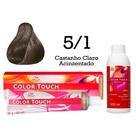 Tonalizante Color Touch 5.1 Castanho Claro Acinzentado Emulsão Ox Wella Professionals
