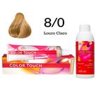 Tonalizante Color Touch 8.0 Louro Claro Emulsão Ox Wella Professionals