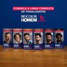Tonalizante de Cabelo Masculino Biocolor Homem Bozzano Castanho Médio