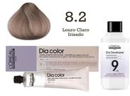 Tonalizante Dia Color 8.2 Louro Claro Irisado + Emulsão Reveladora 9v L'Oréal Professionnel