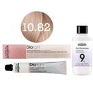 Tonalizante Dia Light 10.82 Milkshake Louro Claríssimo Moca Irisado + Revelador 9 L'Oréal Professionnel Tonalizante Dia Light 10.82 Milkshake Louro Claríssimo Moca Irisado + Revelador 9 L'Oréal Professionnel